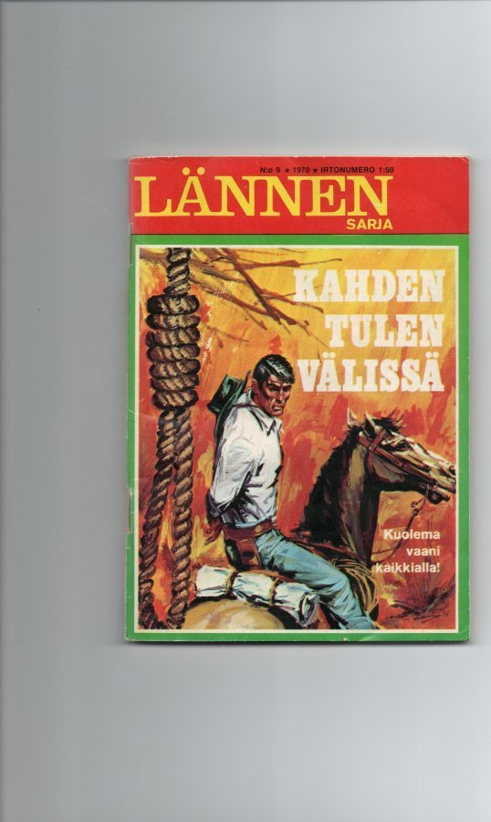 Lännensarja n:o 9 1970 Kahden tulen välissä.