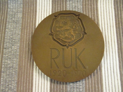 RUK mitali 1920-1970 / Tapio Wirkkala 1970.
