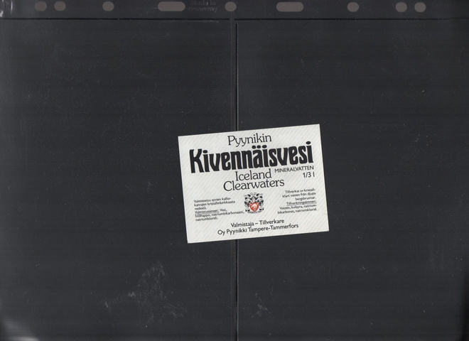 Pyynnikin Kivennäisvesi Etiketti