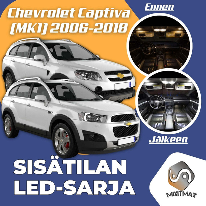 Chevrolet Captiva (MK1) Sisätilan LED-sarja 9-os