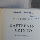 Simo Penttilä: Kapteenin perintö. 1p.  Tekijän omiste! - pikkukuva 4