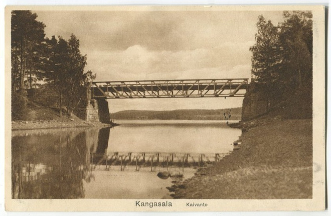 Kangasala Kaivanto, silta, päivätty 1943.