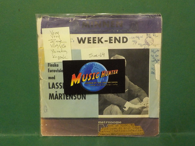 LASSE MÅRTENSON - MINNEN / WEEK-END VG+/VG SWE -64 7" SINGLE