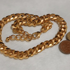 21k kullattu Kanadalainen panssari kaulakoru Gold plated - pikkukuva 2