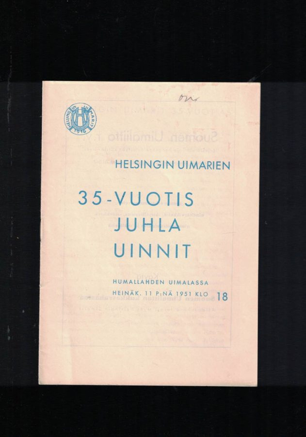 Helsingin Uimarien 35-v. juhlauinnit, 1951