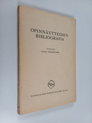 Kaija Kärmeniemi : Opinnäytteiden bibliografia : luettelo...