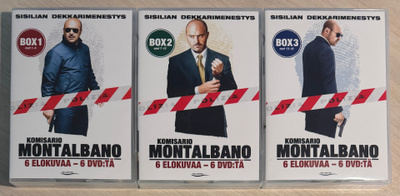 Komisario Montalbano: Kaudet 1-7 (1999-2008) 18DVD