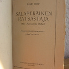 Zane Grey: Salaperäinen ratsastaja, Kirja 1922. 1p. 266 s. - pikkukuva 4