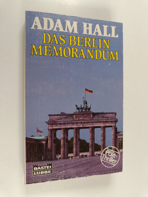 Adam Hall : Das Berlin memorandum