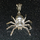 5.6cm iso Hopea Hämähäkki riipus 925 - pikkukuva 1