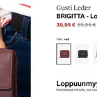GUSTI LEDER BIRGITTA lompakko nahkaa viininpunainen - pikkukuva 5