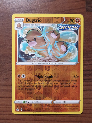 Pokemon Dugtrio 077/198 Reverse holo Rare