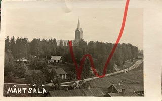 Valokuva Mäntsälä näkymä kirkon suuntaan