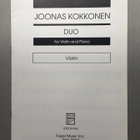 Joonas Kokkonen, Duo for Violin and Piano - pikkukuva 3