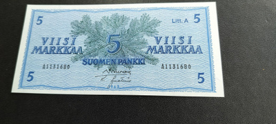 5 mk 1963 Litt.A, SIM-Ign (v), A-sarjaa, KL 9-10