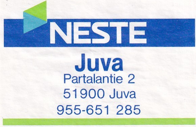 Juva. Partalantie  2,  NESTE   s8/2