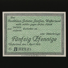 Saksa Notgeld 50 Pfennig, Westerland 1.4.1918 - pikkukuva 1