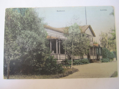 VANHA Postikortti Loviisa 1900-l Numeroleima 1521