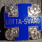 OSK LINDROOS. Lotta-Svärd. Hopeoitu, Numeroitu. Halkaisija - - pikkukuva 2