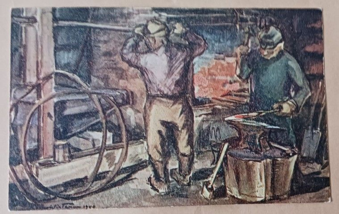 Kaapo Wirtanen: Pajassa, sepät työssä, ei p.