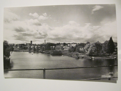 VANHA Postikortti Iisalmi 1950-l Alkup. Mallikappale
