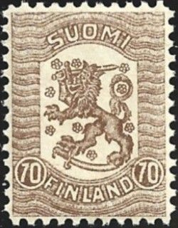 1918 Vaasan malli 70 p ruskea ** LaPe 82