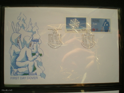 FDC Talvisota 50 vuotta 2,00 mk 13.3.1990 - LaPe 1101-1102