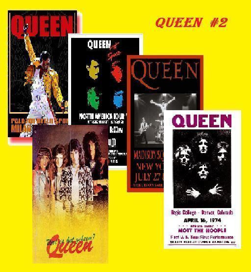 QUEEN --- julistesetti 5kpl --- 21cm x 30cm #2