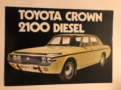 Myyntiesite - Toyota Crown 2100 Diesel - 8/1973