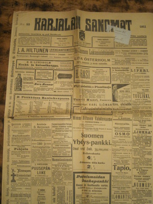 Sanomalehti: Karjalan Sanomat 29.7.1911