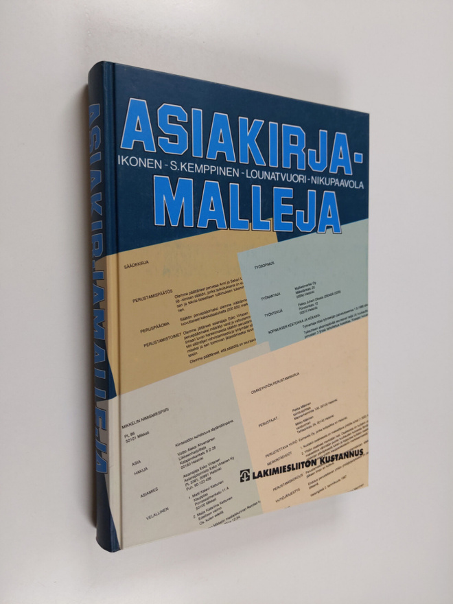 Martti Ikonen : Asiakirjamalleja