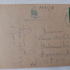 Lapsi ja koira tuovat onnittelukukkia ja laulavat, p. 1943 - pikkukuva 2