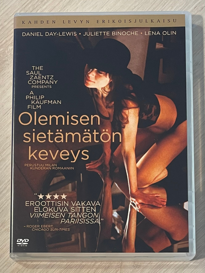 Philip Kaufman: OLEMISEN SIETÄMÄTÖN KEVEYS (1988) 2DVD