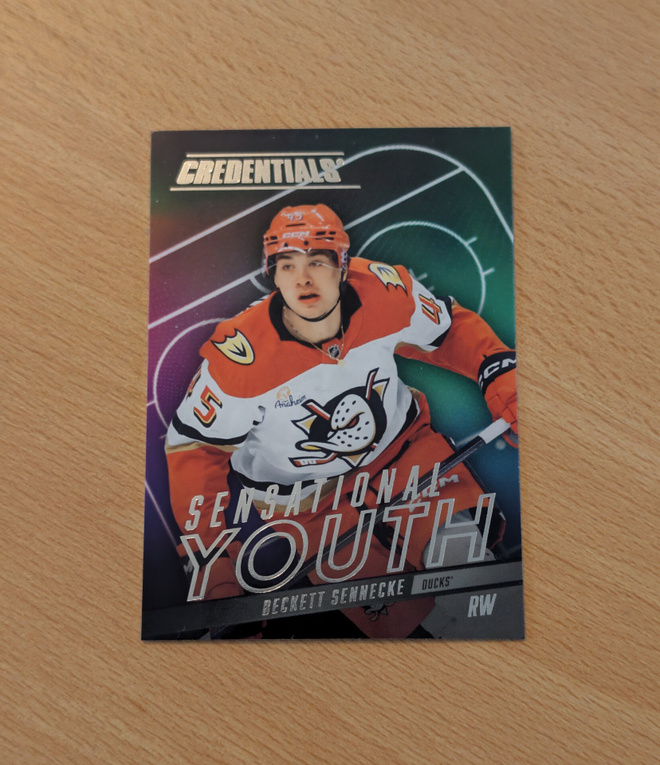 2025-26 Credentials Beckett Sennecke Sensational Youth #SY-8