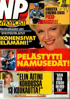 Nykyposti n:o 11 1989 Nakkila. Asta . Ilkka. Roswitha.