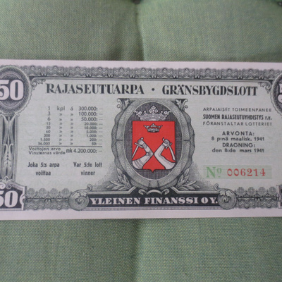 Rajaseutu Arpa Jatkosota vuosi 1941
