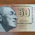 50 markkaa v. 1986 Litt.A, taittamaton - pikkukuva 1