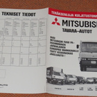 1985 Mitsubishi kuorma-auto pakettiauto esite - suom - pikkukuva 1