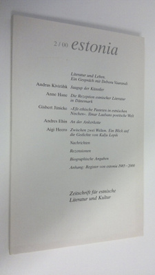 Estonia : Zeitschrift fur estnische Literatur und Kultur ...