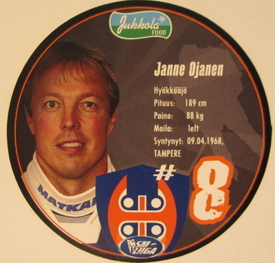 JANNE OJANEN Tappara pyöreä kiekkojuustokortti