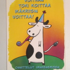 KULKEMATON SYNTYMÄPÄIVÄKORTTI ONNITTELUKORTTI KARTO - pikkukuva 1