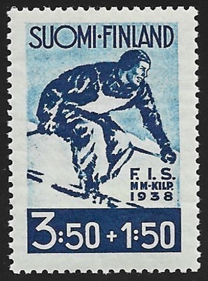 1938 F.I.S Lahden hiihtokisat 3 ½ + 1 ½ mk ** LaPe 210