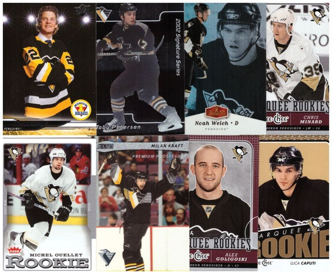 8 x PITTSBURGH PENGUINS Rookie Ym. Kortteja