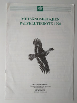 Tapio Metsänomistajien palvelutiedote 1996