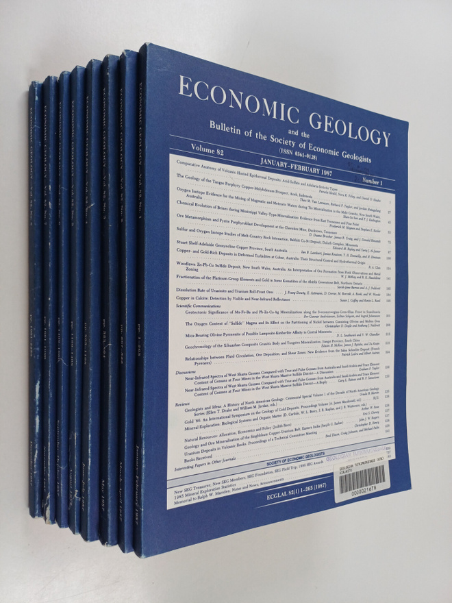Economic geology and the bulletin of the society of econo...