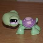 LITTLEST PET SHOP pinkki-lila kilpi KILPIKONNA #566 - pikkukuva 2