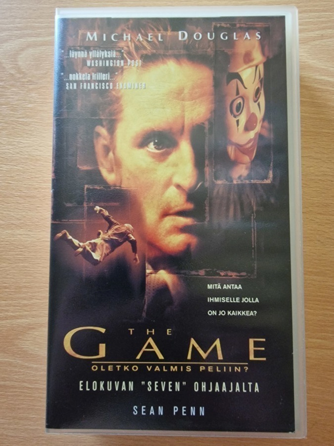 The Game - Oletko valmis peliin? (1997) VHS