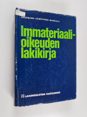 Pirkko-Liisa Haarmann : Immateriaalioikeuden lakikirja