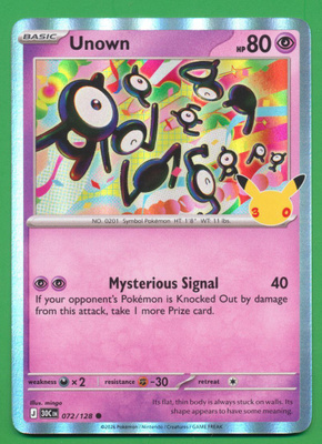 Pokémon Unown 30th
