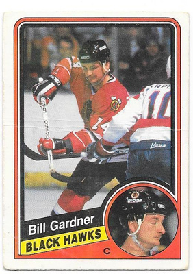 1984-85 OPC #35 Bill Gardner Chicago Blackhawks